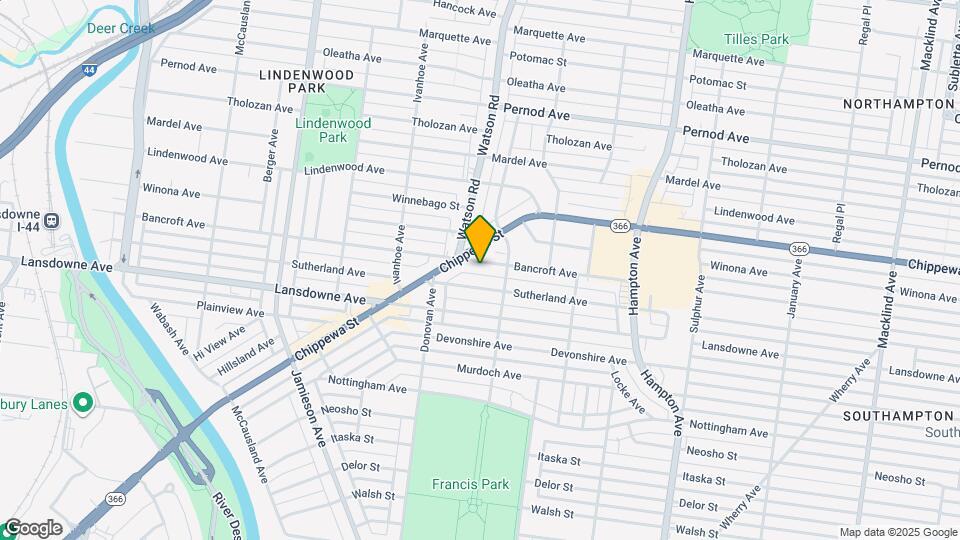 6430 Bancroft Ave Map and Location Details