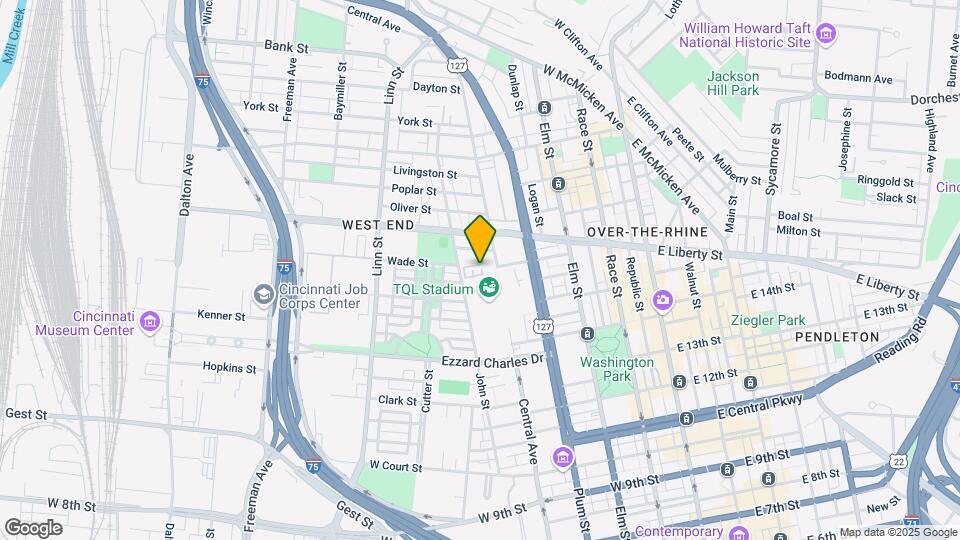 421 Wade St Map and Location Details