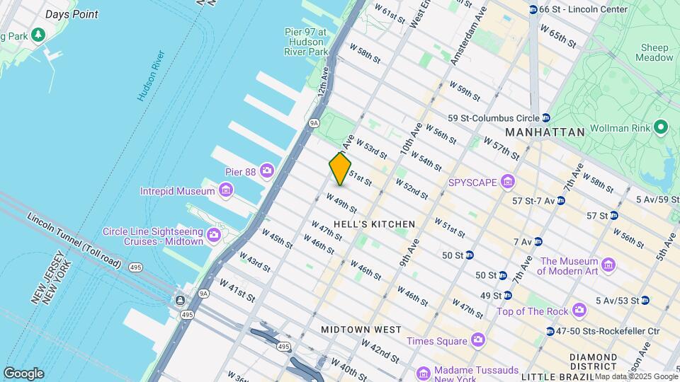 546 W 50th St Mapa y Detalles de la Ubicación