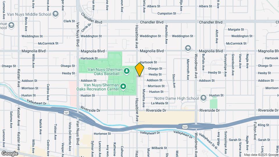 5008 Hazeltine Ave Map and Location Details