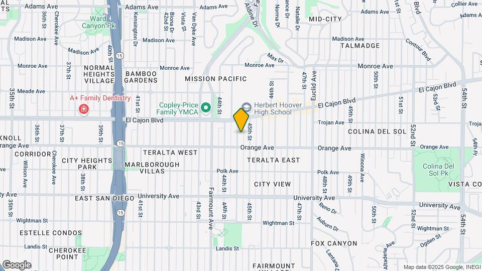 4245 Highland Ave Mapa y Detalles de la Ubicación