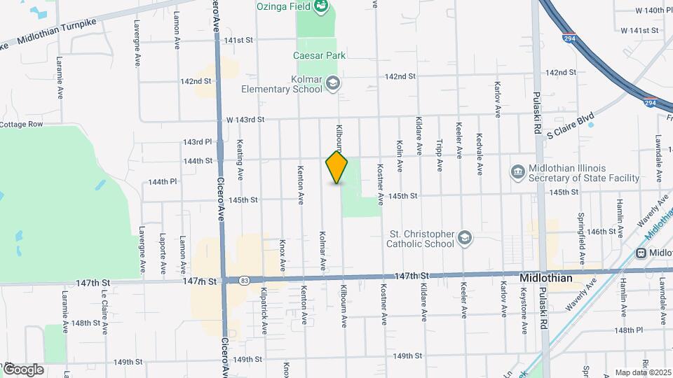14448 Kilbourn Ave Map and Location Details