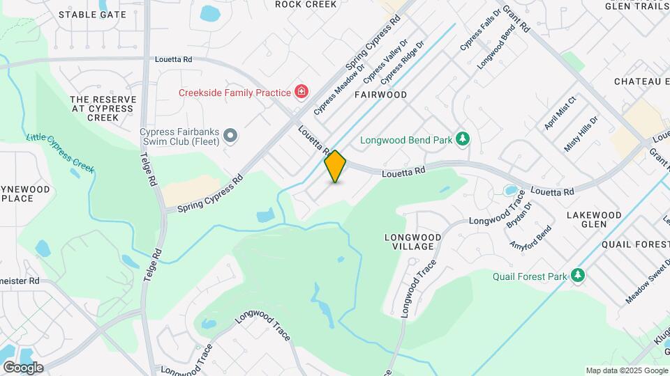 15007 Cypress Falls Dr Map and Location Details