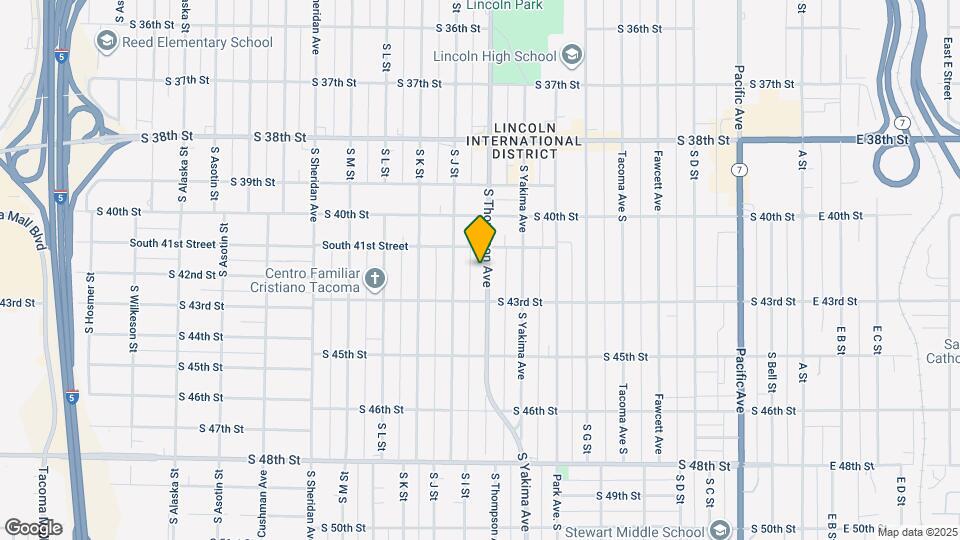 4116 S Thompson Ave, Unit Furnished AND Utilities Map and Location Details