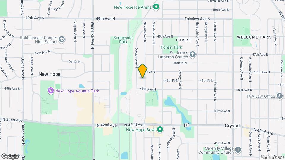 4525 Nevada Ave N Map and Location Details