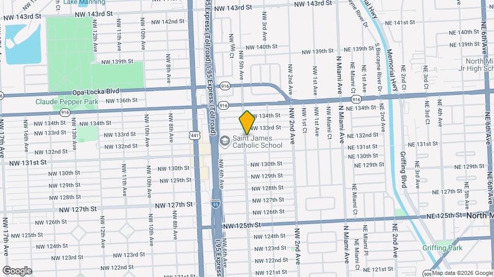 495 NW 132nd St Map and Location Details