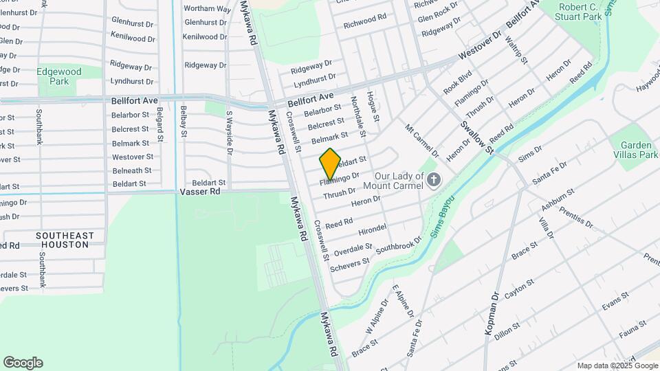 6306 Flamingo Dr Map and Location Details