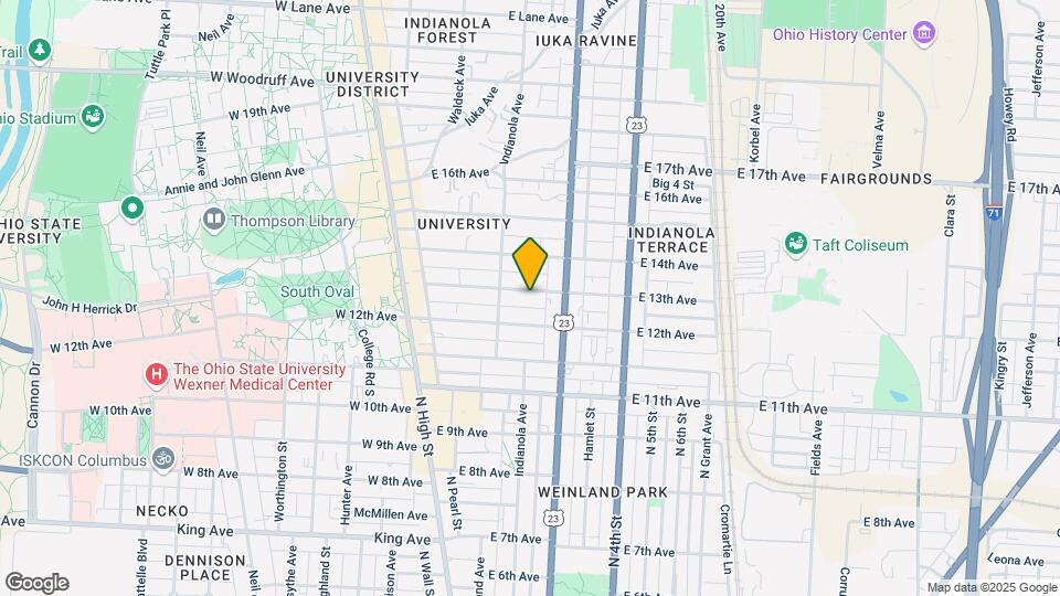 175 E 13th Ave Mapa y Detalles de la Ubicación