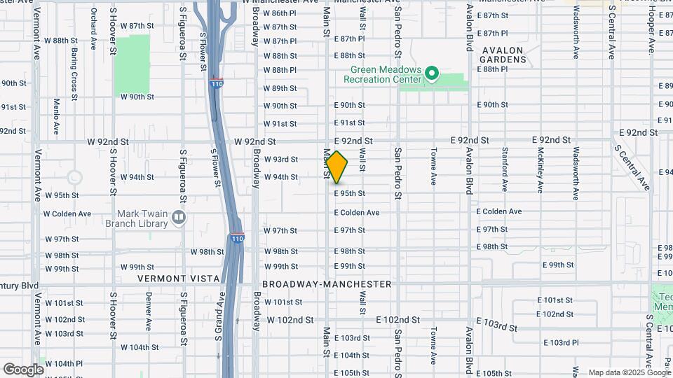 109 E 95th St Map and Location Details