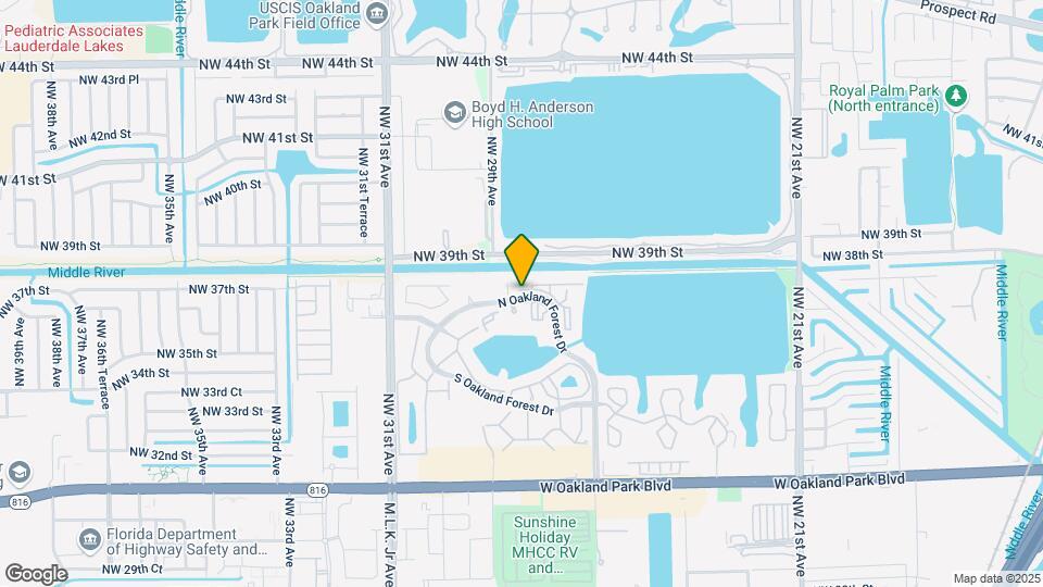 2861 N Oakland Forest Dr Map and Location Details