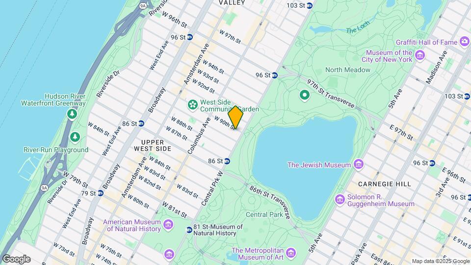 2 W 90th St Map and Location Details