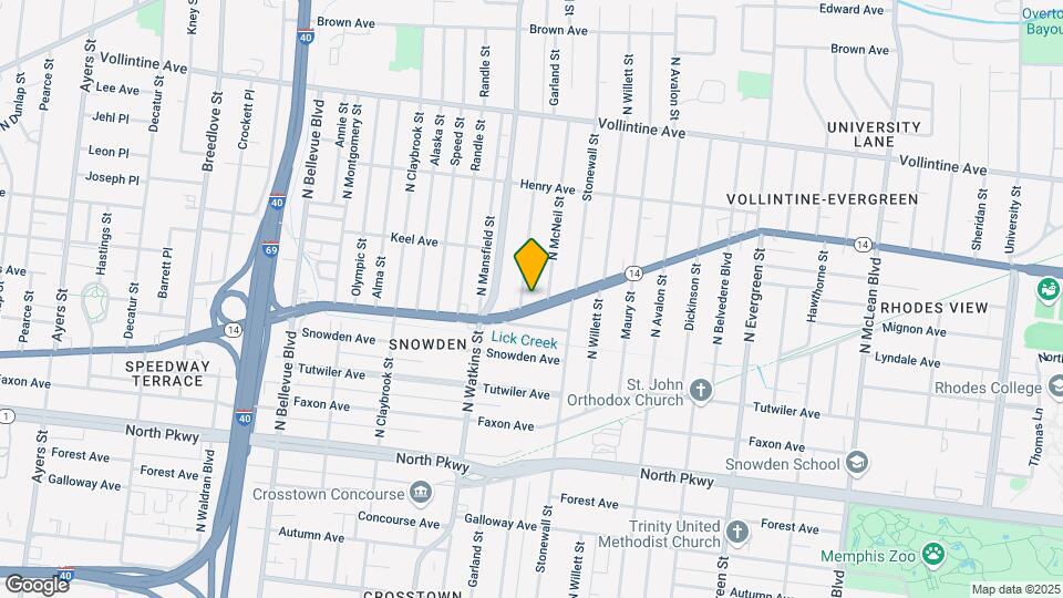 1454 Jackson Ave Mapa y Detalles de la Ubicación