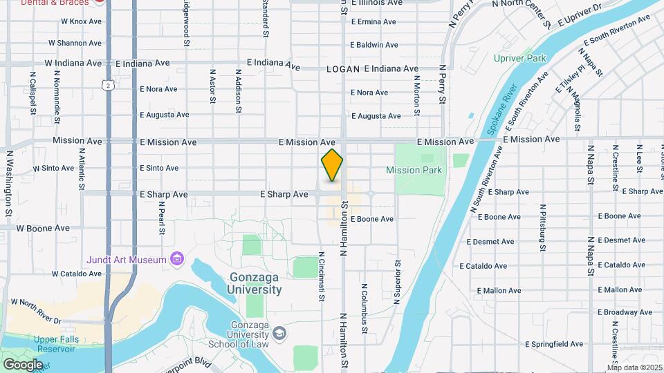 819 E Sharp Ave Map and Location Details