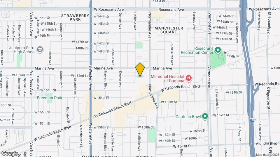 1436 W 152nd St Mapa y Detalles de la Ubicación