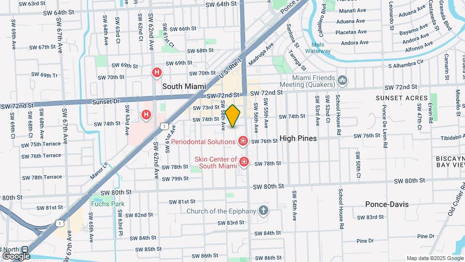 7500 SW 57th Ct Map and Location Details