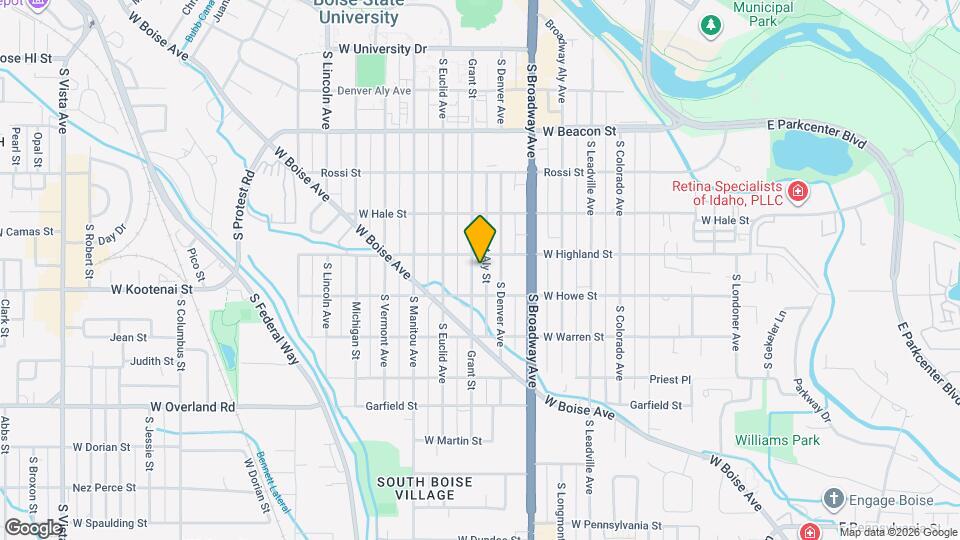 1512 S Grant Ave Map and Location Details