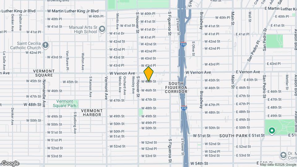 702 1/2 W 45th St Map and Location Details