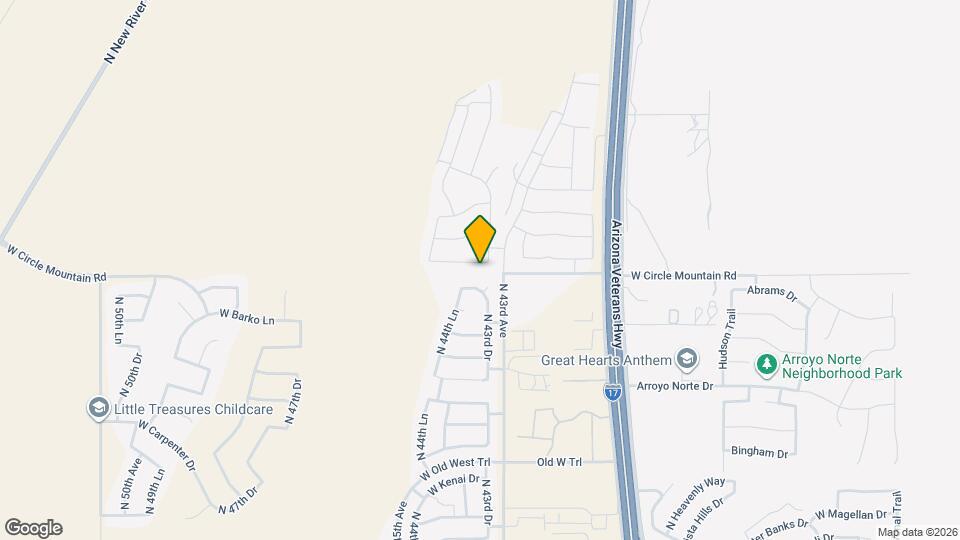 4323 W Palace Sta Rd Map and Location Details