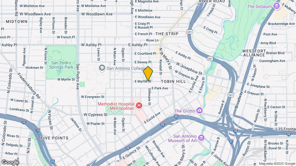 418 E Myrtle St Map and Location Details