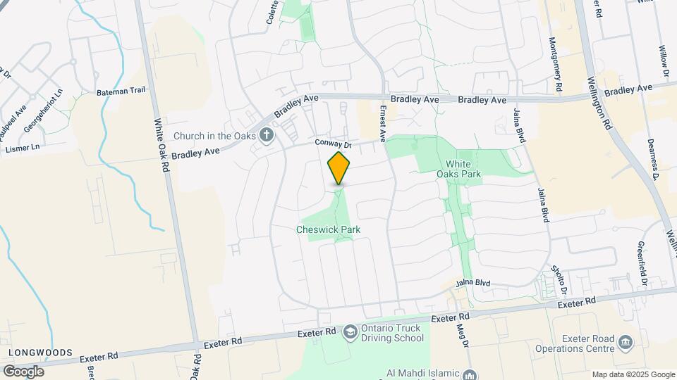 82 Lacey Crescent Map and Location Details