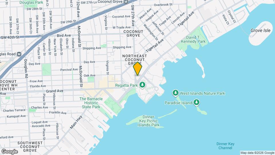 Four Seasons Private Residences Coconut Grove Map and Location Details