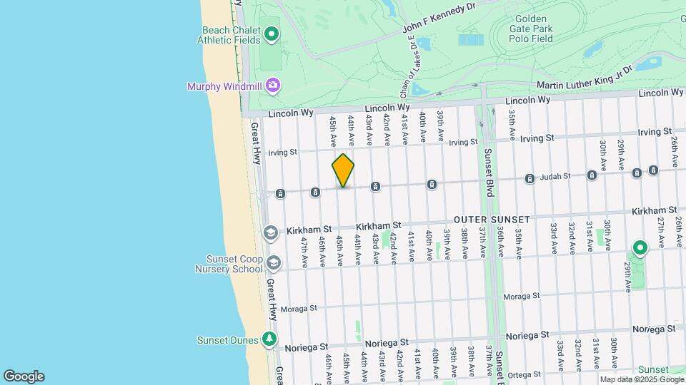 3945 Judah St Mapa y Detalles de la Ubicación