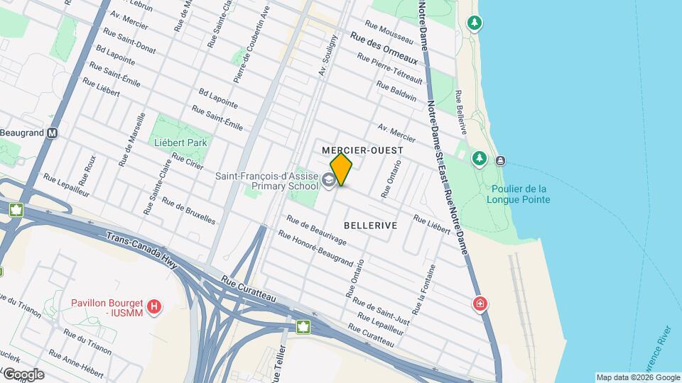 8130 Tellier Rue Map and Location Details