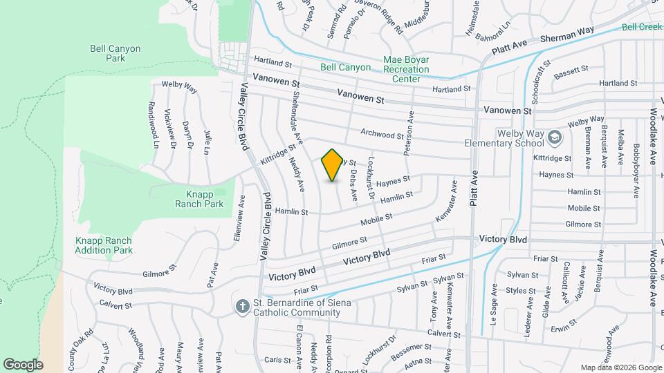 6545 Cleomoore Ave Map and Location Details