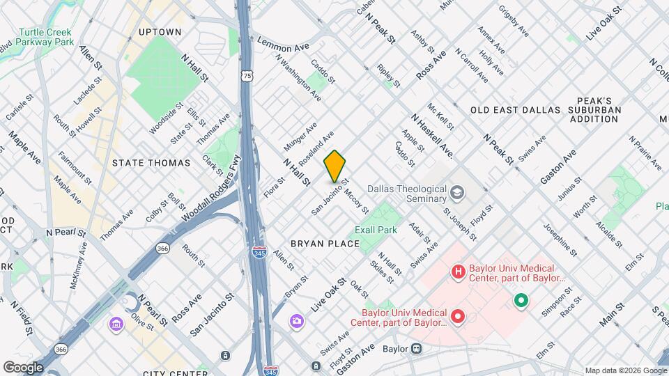3431 San Jacinto St Mapa y Detalles de la Ubicación