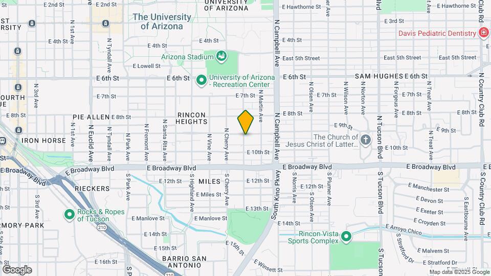 1700 E 9th St Map and Location Details