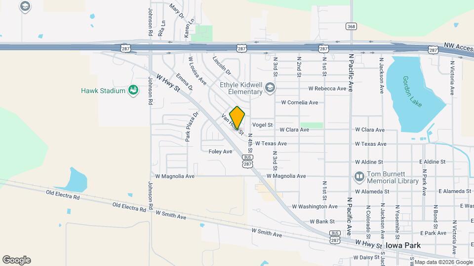 909 Van Horn St Map and Location Details