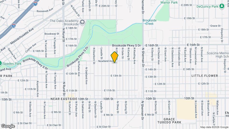 1354 N Olney St Map and Location Details