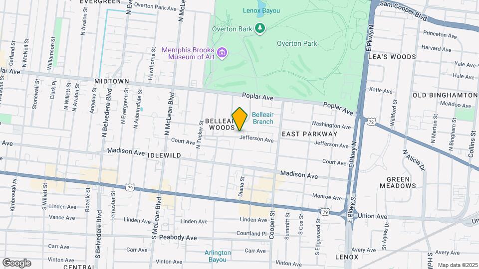 2038 Jefferson Ave Map and Location Details