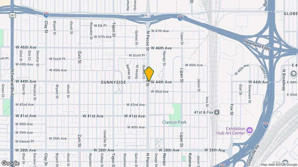 4398 N Pecos St Map and Location Details