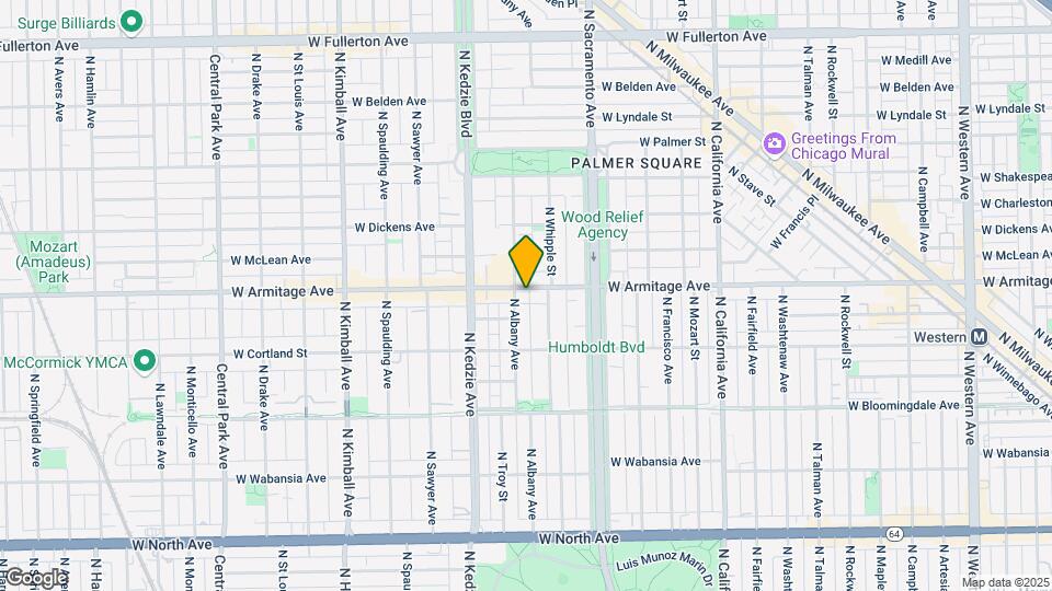 3061 W Logan Blvd Map and Location Details