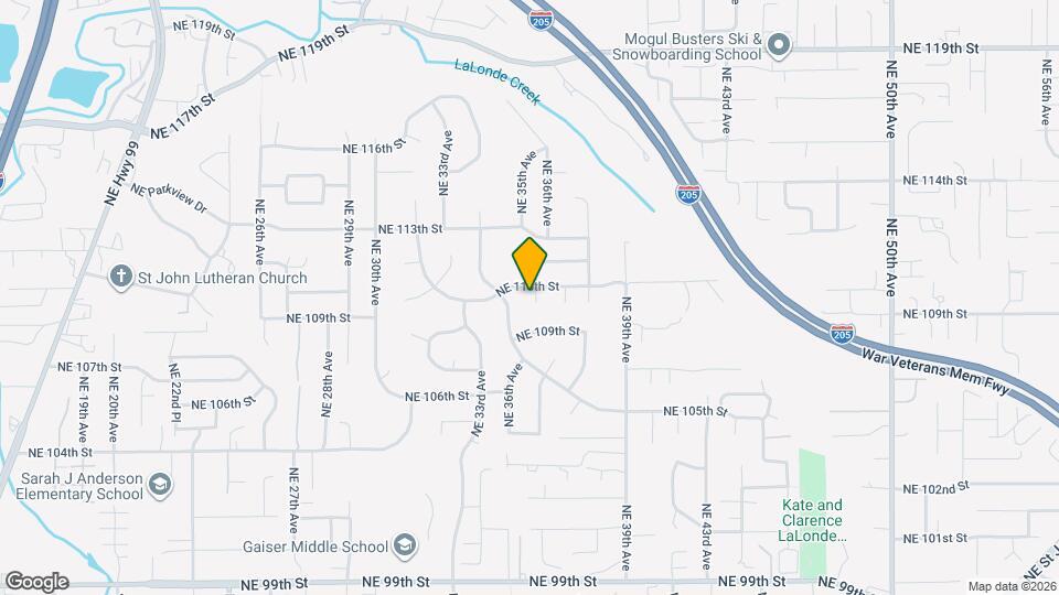 10910 NE 36th Ct Map and Location Details