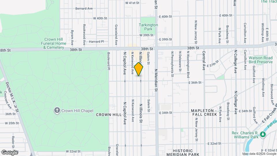 3614 N Illinois St Map and Location Details