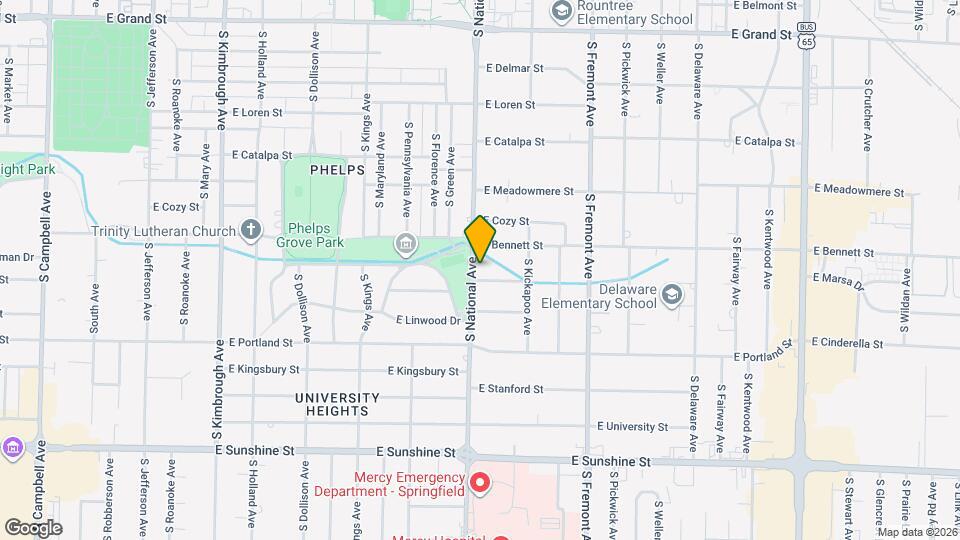 1430 S National Ave Map and Location Details