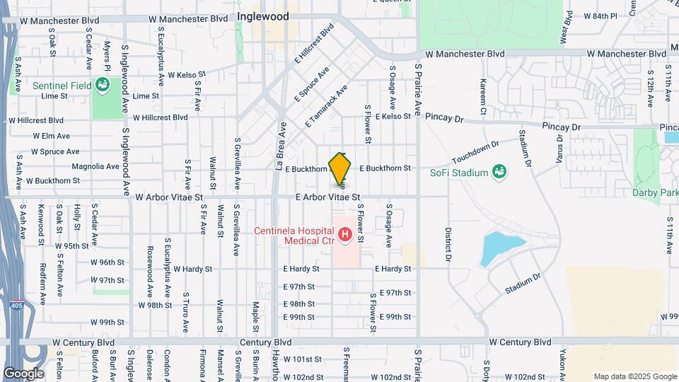 829 S Myrtle Ave Map and Location Details