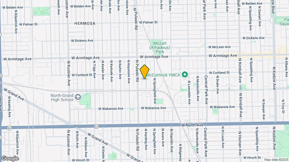 1832 N Harding Ave, Unit 2nd Floor Mapa y Detalles de la Ubicación