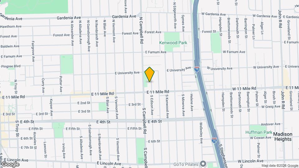 123 N Edison Ave, Unit Studio apt Map and Location Details