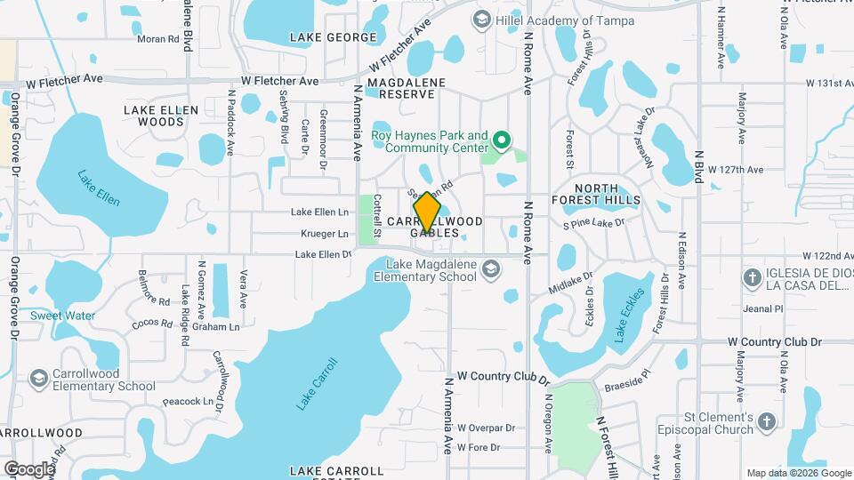 12121 Armenia Gables Cir Map and Location Details