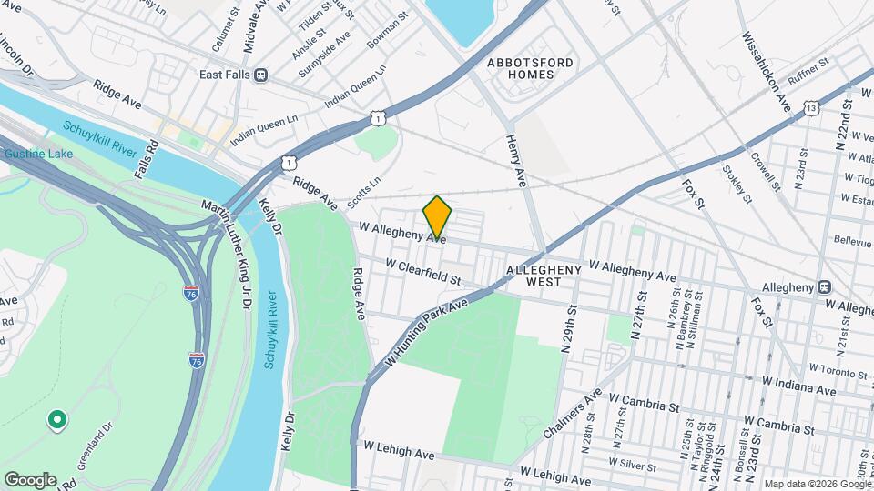 3304 W Allegheny Ave Map and Location Details