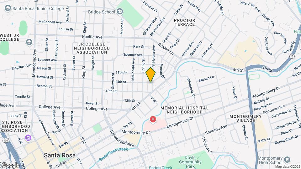 829 Saint Helena Ave Mapa y Detalles de la Ubicación
