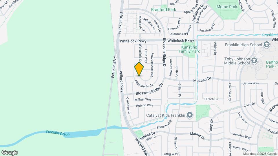 10136 Waterfield Dr Mapa y Detalles de la Ubicación