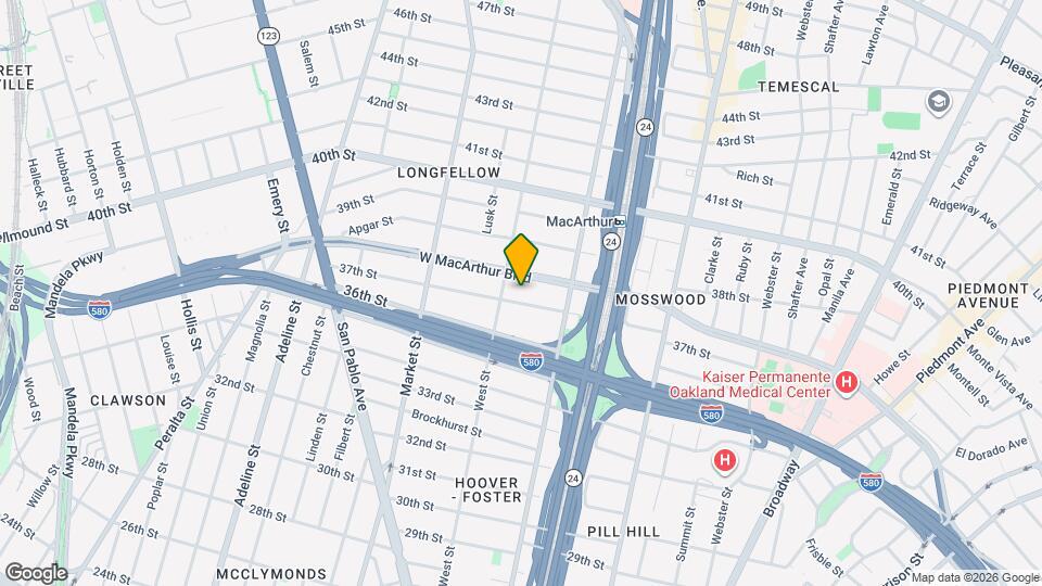 724 37th St Map and Location Details