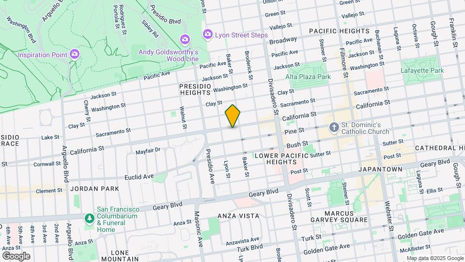 3039 California St Map and Location Details