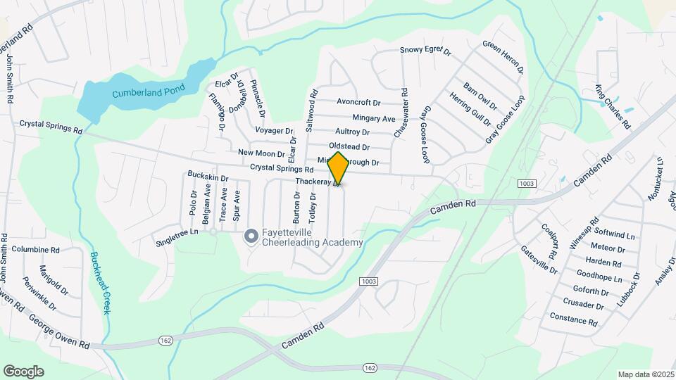 5319 Thackeray Dr Map and Location Details
