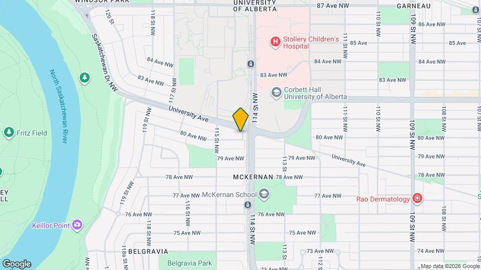 11419 University Av NW Map and Location Details