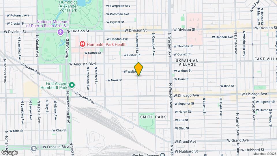 905 N Rockwell St, Unit 1 Mapa y Detalles de la Ubicación